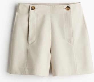 H&M Shorts mit Zierknöpfen - Beige