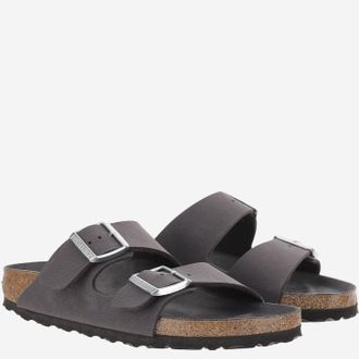 Birkenstock Unisex Sandals Arizona Suede Grey Leather