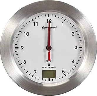 Bresser Mytime Bath White Radio Controlled Bathroom Clock