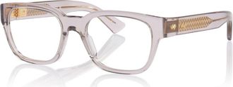 Bottega Veneta 52mm Rectangle optical glasses in Grey at Nordstrom
