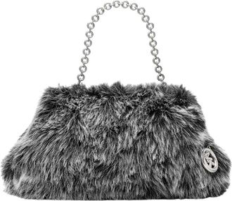 Michael Kors Grote Clutch met Drukknoopsluiting - Dames - Clutches - Zwart - ONE Size - Tassen