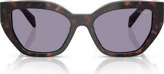 Prada 53mm Butterfly Sunglasses in Grey at Nordstrom