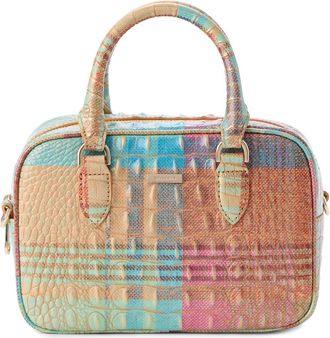 Brahmin Mara Croc Embossed Leather Top Handle Bag in Picnic at Nordstrom