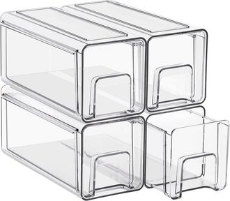Sorbus 4Pc Stackable Storage Drawers