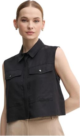 Gaud&igrave; Camisa con bolsillo en el pecho - Tops - Mujer - Negro - XS