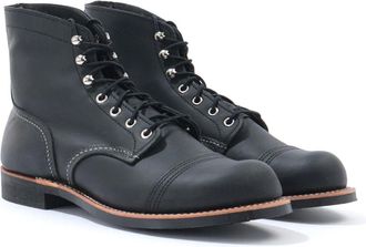 Red Wing Shoes Mens 8084 Iron Ranger Boots in Black Leather - Size UK 11