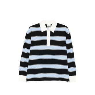 Closed Striped Polo Top