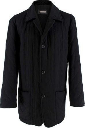 Agnona Black Cashmere Coat Size L