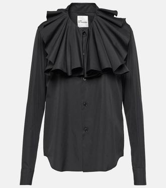 Comme Des Garçons Ruffled cotton shirt