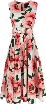 Samantha Sung Cotton Midi Womens Dress