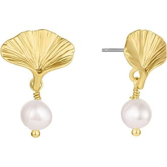 Set & Stones Ellis Pearl Earrings in Gold at Nordstrom