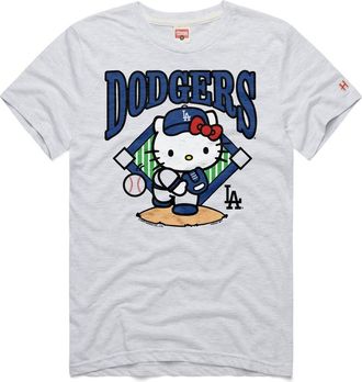 Homage Unisex Homage Ash Los Angeles Dodgers Hello Kitty Tri-Blend T-Shirt at Nordstrom, Size Xx-Large