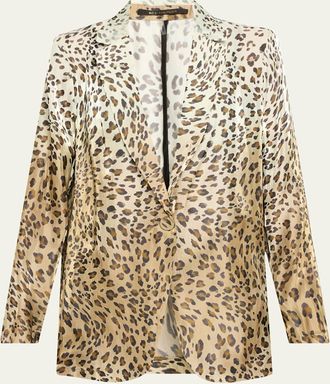 Kobi Halperin Wacks Ombre Leopard-Print Jacket