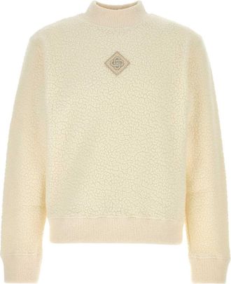 Casablanca Ivory Terry Fabric Sweatshirt