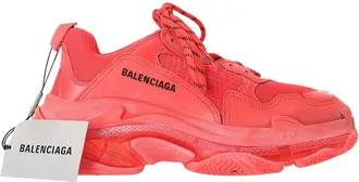 Balenciaga Mens Polyester Triple S Clear Sole Sneaker (Authentic Pre-Loved)