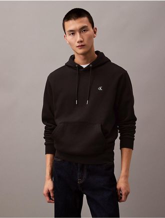 Calvin Klein Jeans Calvin Klein Mens Archive Logo Fleece Hoodie - Black - XL