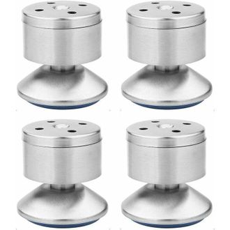 OEM Patas Niveladoras Ajustables De Acero Inoxidable, Patas Met&aacute;licas Multifuncionales Para Sof&aacute;s Con Almohadillas De Goma, F&aacute;ciles De Instalar, Adecuadas