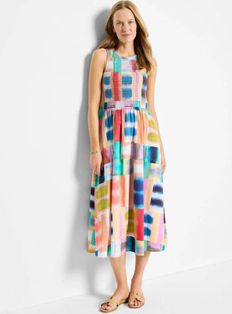 Nic+Zoe Portofino Anna Midi Dress In Pink Multi