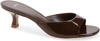 Mango Sandy Sandal in Chocolate at Nordstrom, Size 7.5Us