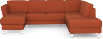Sit&more Wohnlandschaft &raquo;Visby U-Form&laquo; Wahlweise mit Bettfunktion und Stauraum, frei im Raum stellbar