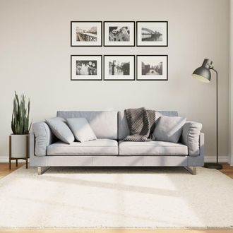 vidaXL Alfombra De Pelo Corto Oviedo Beige 200x200 Cm Vidaxl
