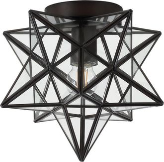 Jonathan Y Designs Jonathan Y Designs Stella 9.75In Moravian Star Led Pendant
