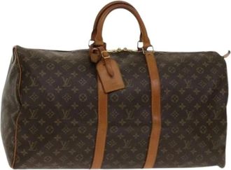 Louis Vuitton Vintage, unisex, Bruin, ONE Size, Pre-owned Weekendtas