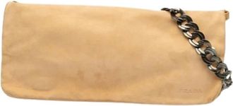 Prada Pre-owned Shoulder Bags, female, Beige, Size: ONE SIZE Pre-owned Vintage Shoulder Bag