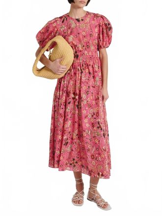 Ulla Johnson Eden Dress In Hollyhock