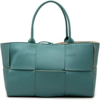 Bottega Veneta Pre-owned Tote Bags, female, Blue, Size: ONE SIZE Pre-owned Bucket Shoulder Bag