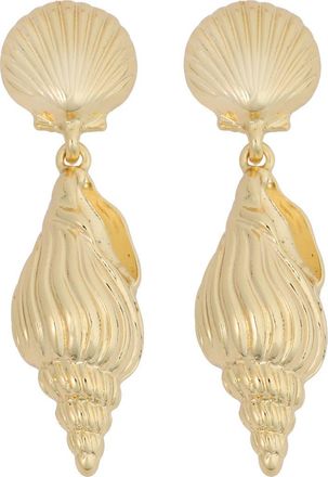 Panacea Shell Drop Earrings in Gold at Nordstrom