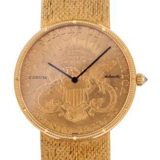 Corum Pre-owned Corum Corum Coin Gold-tone Dial Ladies Watch 58.145.56