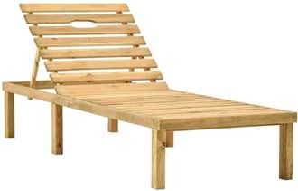 vidaXL Tumbona de jardín de madera de pino impregnada vidaXL