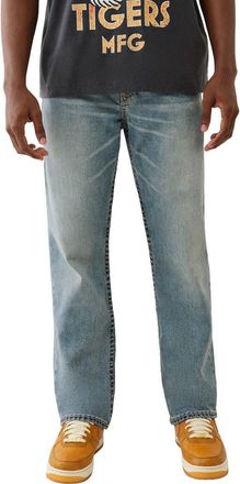 True Religion Ricky Super T Flap Straight Leg Jeans in Alley Loop Light Wash at Nordstrom, Size 30