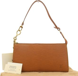 Louis Vuitton Brown Gold Cipango Leather Pouch (Pre-Owned)