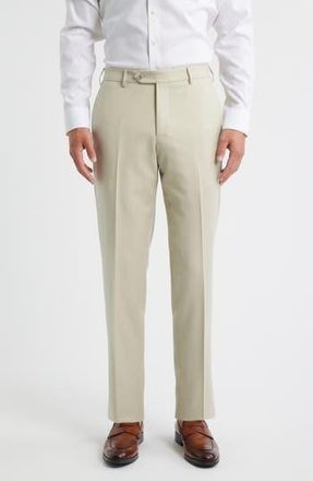 Zanella Parker Stretch Wool Trousers in Natural at Nordstrom Rack, Size 38 X R