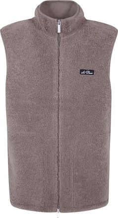 Les Deux Patch Teddy Vest - Heren - Jassen - Grijs - Maat: L Fleece