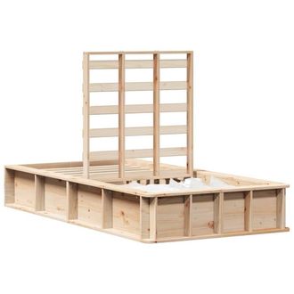 Berkfield Home Beautiful Bed Frame Solid Pine Wood 90 x 200 cm Solid Pine Wood in Tan