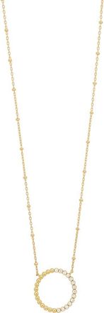 Bony Levy Monaco Half Diamond Circle Pendant Necklace in 18K Yellow Gold at Nordstrom Rack