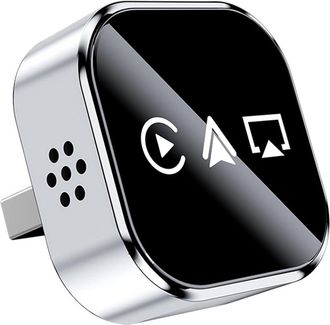 OEM Adaptador Carplay Inal&aacute;mbrico - Chip Dual Banda 2,4 Ghz Y 5 Ghz - Para Autorradios Con Carplay Cableado Original - 1 Unidad