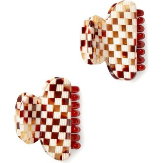 Machete Jewelry Twin Heirloom Claws in Tortoise Checker at Nordstrom