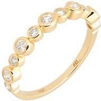 Bony Levy Monaco Alternating Diamond Ring in 18K Yellow Gold at Nordstrom Rack, Size 6.5
