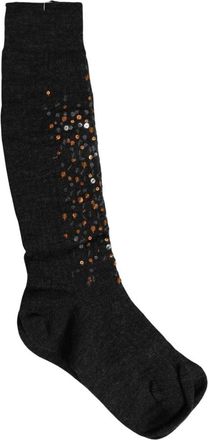 Dolce & Gabbana Ondergoed, unisex, Grijs, ONE Size, Wol, Kniekousen