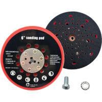 OEM Almohadilla De Lijado Multiorificio De 150 Mm - Compatible Con Bosch Rsm6045, Gex 34-150, Gex 40-150 - Placa De Aluminio Reforzada - Sistema De Velcro