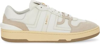 Lanvin White Lace Up Sneakers
