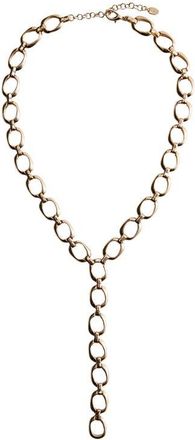 Mango Long Link Y-Necklace in Gold at Nordstrom