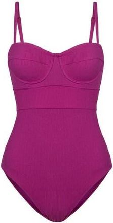 Change of Scenery Anabel Underwire One-Piece Swimsuit in Plum Texture at Nordstrom, Size X-Small