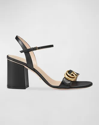 Gucci Marmont Metallic High Heel Sandals from 920.00 on Stylight