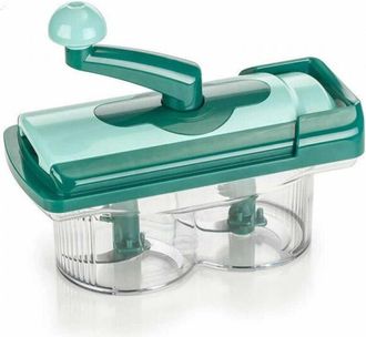 Trade Shop Trade Shop - La Cortadora Manual Nicer Twist Corta Y Pica Frutas Y Verduras En Segundos