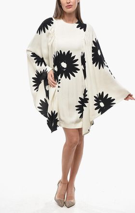 Stella McCartney Floral Minidress LUCIANA with Cape Sleeves Stella McCartney
